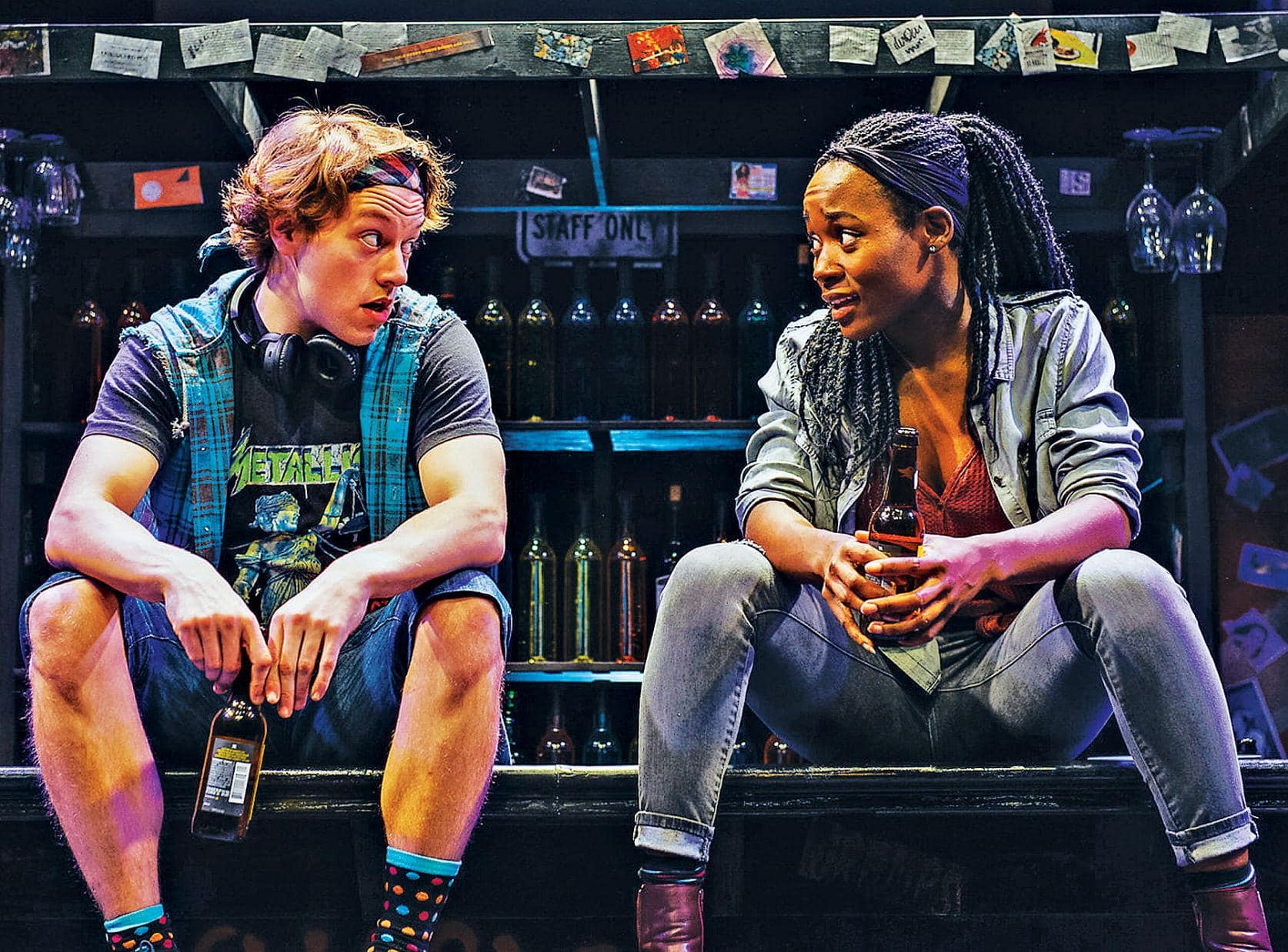 Harrison Smith and Billie Krishawn in "Airness," performed at 1st Stage in 2019. Photo by Cameron Whitman.