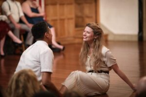 Jessika Williams and Meg Rodgers in 'Much Ado About Nothing.' Photo by Lindsey Walters.