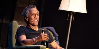Tour-de-force solo performance in Off-Broadway’s ‘Drinking in America’ at Audible’s Minetta Lane Theatre