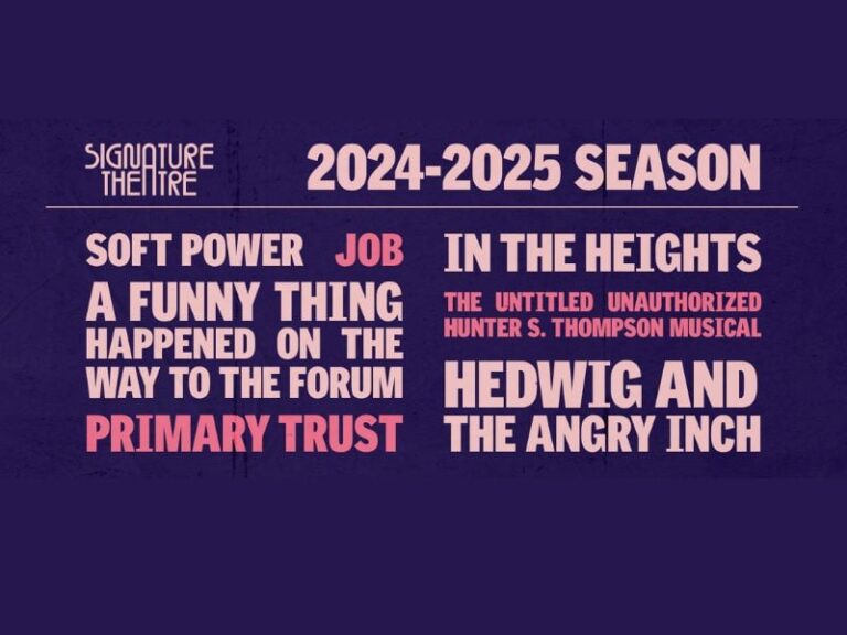 Signature Theatre announces 2024/25 season