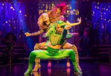 Vibrantly voguing humanized Housecats come out on the catwalk in ‘CATS: The Jellicle Ball’ at Broadway’s Broadhurst Theatre